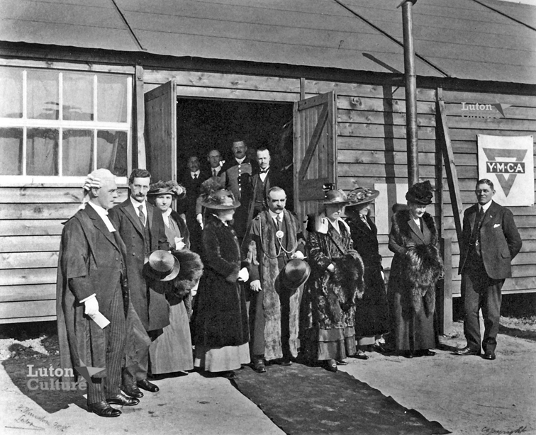 Royal opening of Biscot YMCA hut Royal opening of Biscot YMCA hut