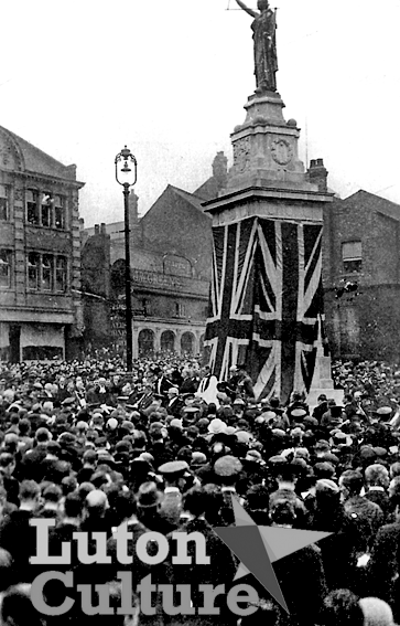 Luton War Memorial unveiling