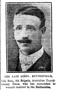 Cpl Ernest Butterfield