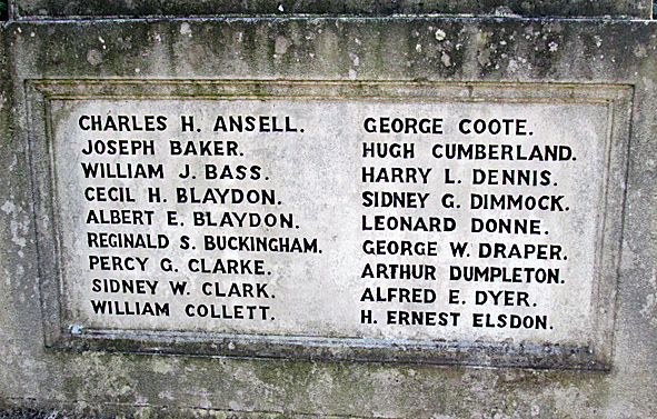 Leagrave War Memorial (Draper)