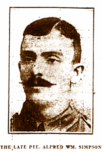 Pte Albert William Simpson