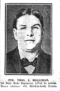Pte Thomas James Holliman