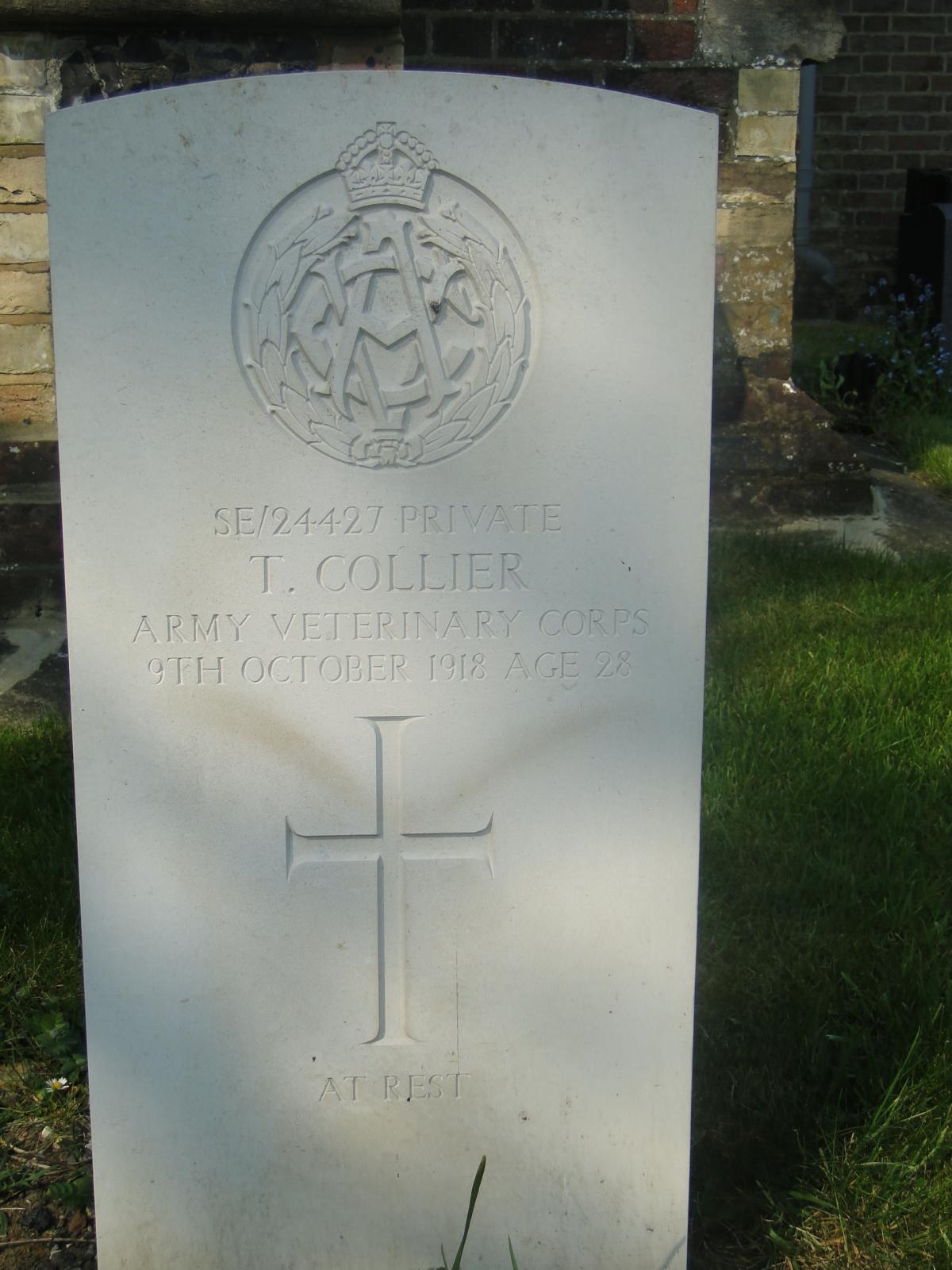 Thomas Collier gravestone