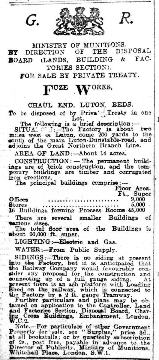 Fuze works sale notice