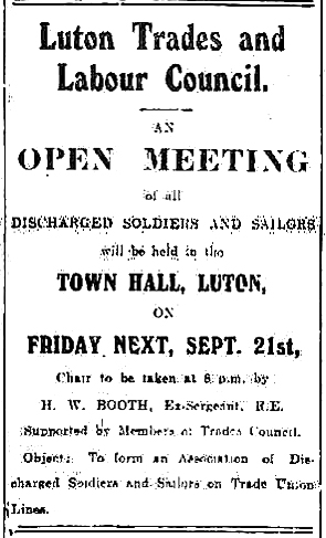 Town Hall meeting advert