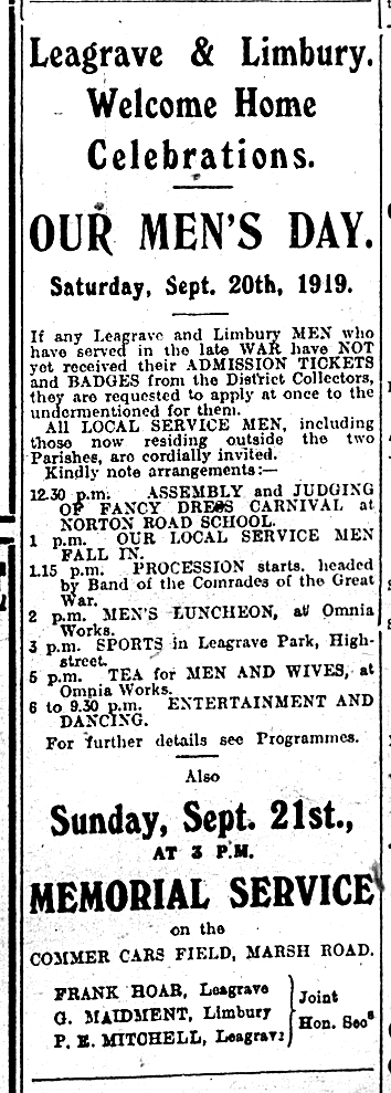 Welcome home celebrations