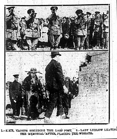 Leagrave War Memorial unveiling