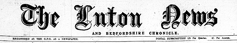 Luton News masthead