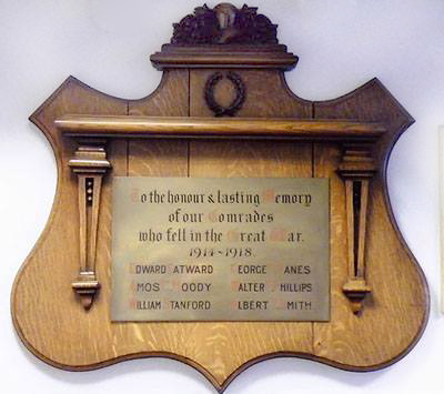 Luton Post Office WW1 memorial