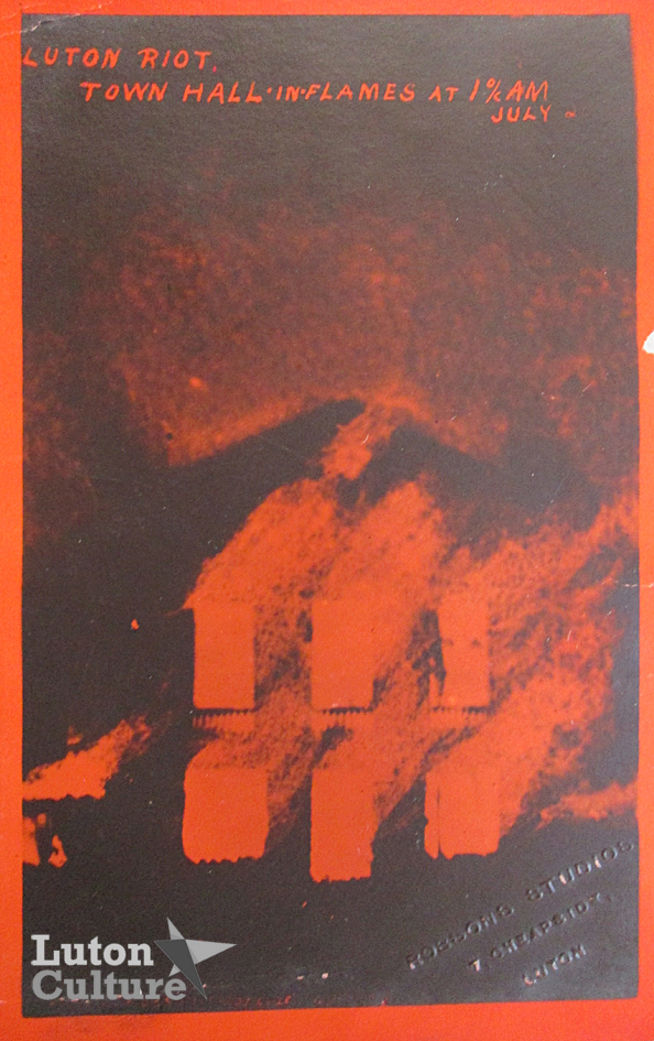 Town Hall ablaze 1919