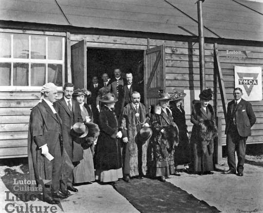 Royal opening of Biscot YMCA hut Royal opening of Biscot YMCA hut