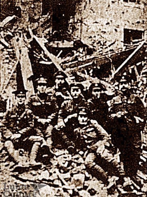 Pte Percy Haydn Day and comrades