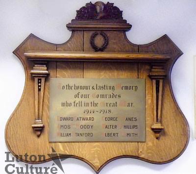 Luton Post Office WW1 memorial