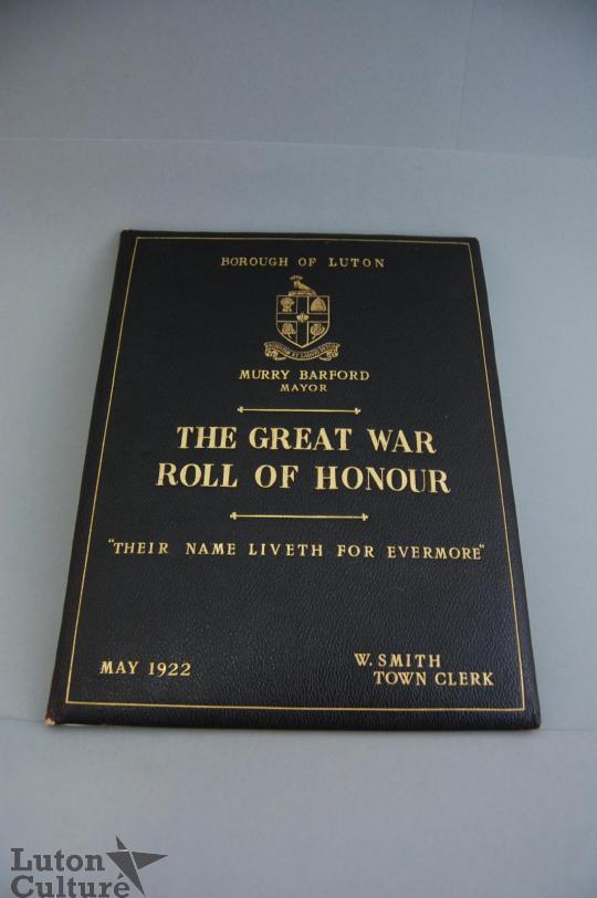 Front Cover of the Roll of Honour