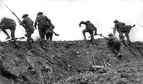 Troops going over the top