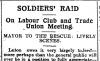Soldiers raid headline